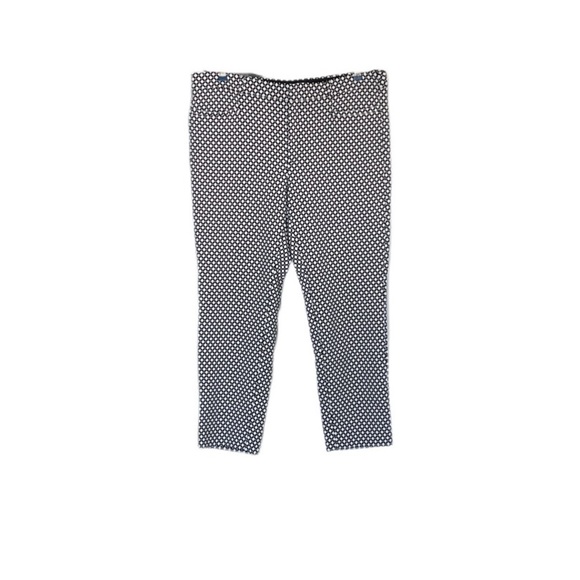 Banana Republic Sloan Crop Black White Pattern Casual Dress Pants Women’s 12 - Picture 4 of 12